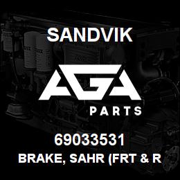 69033531 Sandvik BRAKE, SAHR (FRT & RR) | AGA Parts
