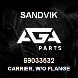 69033532 Sandvik CARRIER, W/O FLANGE (69033533) NOTES | AGA Parts