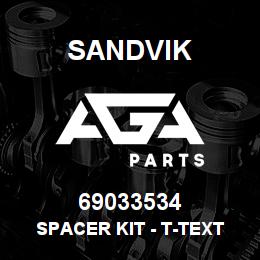 69033534 Sandvik SPACER KIT - T-TEXT | AGA Parts