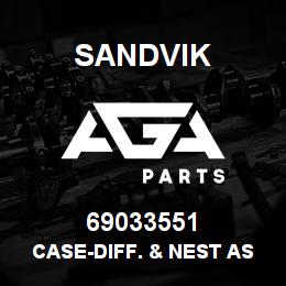 69033551 Sandvik CASE-DIFF. & NEST ASS'Y (SEE NOTES) | AGA Parts