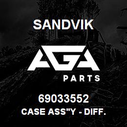 69033552 Sandvik CASE ASS'Y - DIFF. (A) (SEE NOTES) | AGA Parts