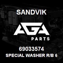 69033574 Sandvik SPECIAL WASHER R/B 69016884 RB | AGA Parts