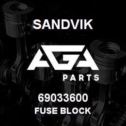 69033600 Sandvik FUSE BLOCK | AGA Parts