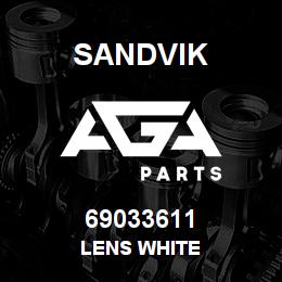69033611 Sandvik LENS WHITE | AGA Parts
