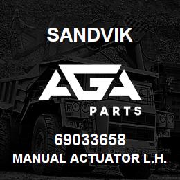 69033658 Sandvik MANUAL ACTUATOR L.H. | AGA Parts