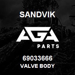 69033666 Sandvik VALVE BODY | AGA Parts
