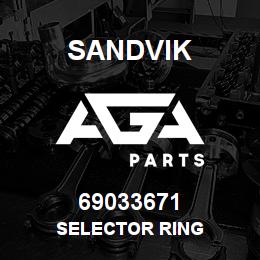 69033671 Sandvik SELECTOR RING | AGA Parts