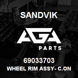 69033703 Sandvik WHEEL RIM ASSY- C.ONESTOGA-OBSOLETE | AGA Parts