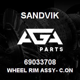 69033708 Sandvik WHEEL RIM ASSY- C.ONESTOGA (SELL PARTS) | AGA Parts
