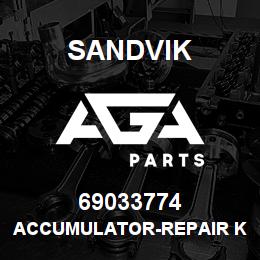 69033774 Sandvik ACCUMULATOR-REPAIR KIT, OBSOLETE-NLA | AGA Parts