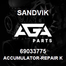 69033775 Sandvik ACCUMULATOR-REPAIR KIT - NLA T-TEXT | AGA Parts