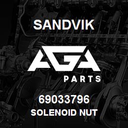 69033796 Sandvik SOLENOID NUT | AGA Parts