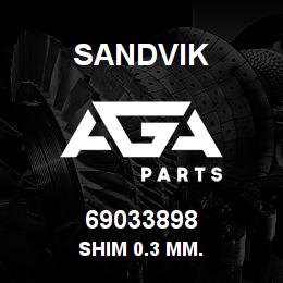 69033898 Sandvik SHIM 0.3 MM. | AGA Parts