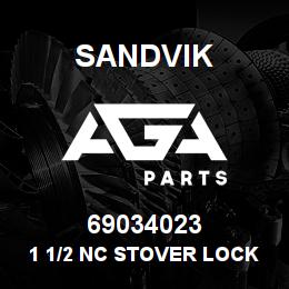 69034023 Sandvik 1 1/2 NC STOVER LOCKNUT | AGA Parts