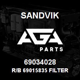 69034028 Sandvik R/B 69015835 FILTER RB | AGA Parts