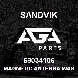 69034106 Sandvik MAGNETIC ANTENNA WAS DUPL 04789392 | AGA Parts