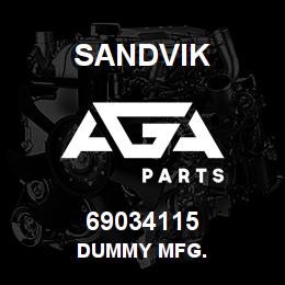 69034115 Sandvik DUMMY MFG. | AGA Parts