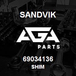 69034136 Sandvik SHIM | AGA Parts