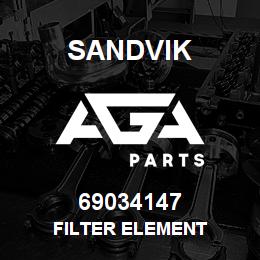 69034147 Sandvik FILTER ELEMENT | AGA Parts