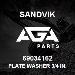 69034162 Sandvik PLATE WASHER 3/4 IN. | AGA Parts
