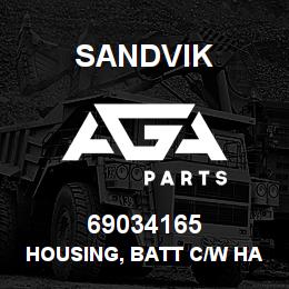 69034165 Sandvik HOUSING, BATT C/W HARDWARE | AGA Parts