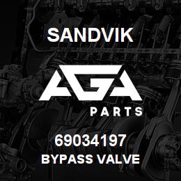 69034197 Sandvik BYPASS VALVE | AGA Parts