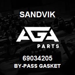 69034205 Sandvik BY-PASS GASKET | AGA Parts