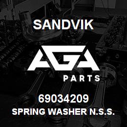 69034209 Sandvik SPRING WASHER N.S.S. ( T-TEXT ) | AGA Parts