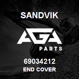 69034212 Sandvik END COVER | AGA Parts
