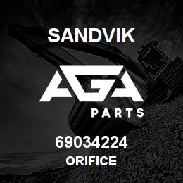 69034224 Sandvik ORIFICE | AGA Parts