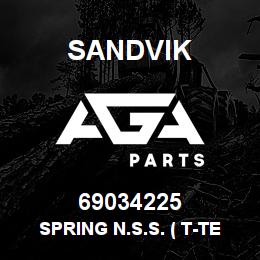 69034225 Sandvik SPRING N.S.S. ( T-TEXT ) | AGA Parts