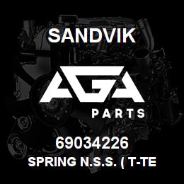 69034226 Sandvik SPRING N.S.S. ( T-TEXT ) | AGA Parts