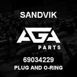 69034229 Sandvik PLUG AND O-RING | AGA Parts