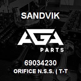 69034230 Sandvik ORIFICE N.S.S. ( T-TEXT ) | AGA Parts