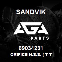 69034231 Sandvik ORIFICE N.S.S. ( T-TEXT ) | AGA Parts