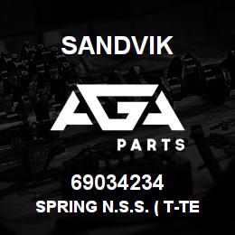 69034234 Sandvik SPRING N.S.S. ( T-TEXT ) | AGA Parts