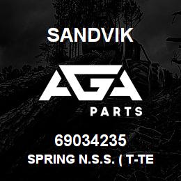 69034235 Sandvik SPRING N.S.S. ( T-TEXT ) | AGA Parts