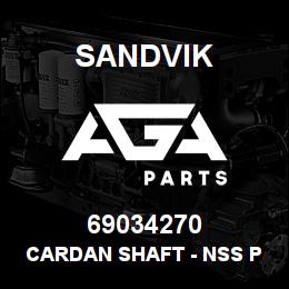 69034270 Sandvik CARDAN SHAFT - NSS PER SUPPLIER OP | AGA Parts
