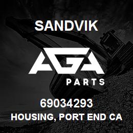 69034293 Sandvik HOUSING, PORT END CAP, NLA | AGA Parts