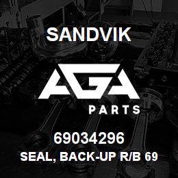 69034296 Sandvik SEAL, BACK-UP R/B 69036105 RB | AGA Parts