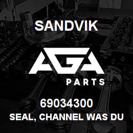 69034300 Sandvik SEAL, CHANNEL WAS DUPL 69036107 | AGA Parts