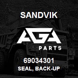 69034301 Sandvik SEAL, BACK-UP | AGA Parts