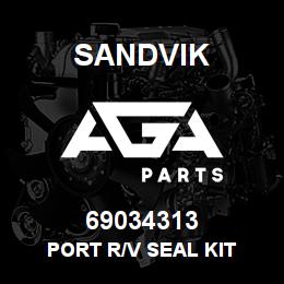 69034313 Sandvik PORT R/V SEAL KIT | AGA Parts