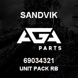 69034321 Sandvik UNIT PACK RB | AGA Parts