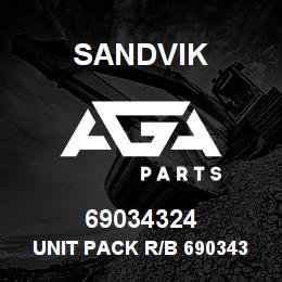 69034324 Sandvik UNIT PACK R/B 69034321 RB | AGA Parts
