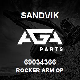 69034366 Sandvik ROCKER ARM OP | AGA Parts