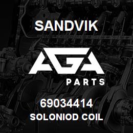69034414 Sandvik SOLONIOD COIL | AGA Parts
