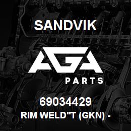 69034429 Sandvik RIM WELD'T (GKN) - PRESALE T-TEXT | AGA Parts