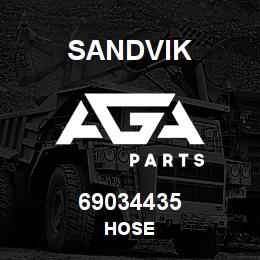 69034435 Sandvik HOSE | AGA Parts