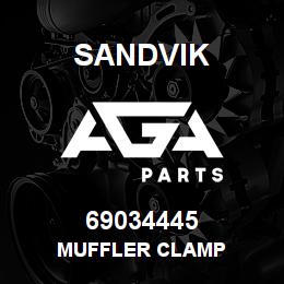 69034445 Sandvik MUFFLER CLAMP | AGA Parts